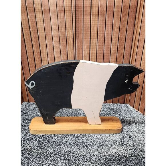 Wooden Pig Decor #A77 - Picture 3 of 12